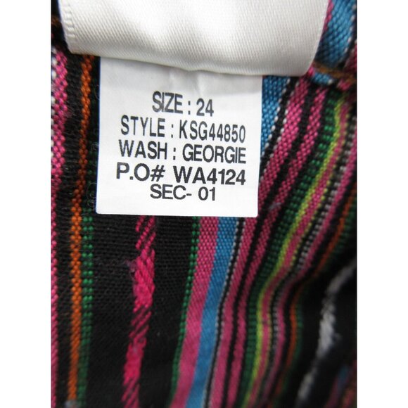 Joes Jeans Shorts 24 Cut-Off Mini Denim Stretch Logo Cuffed Lined - Picture 10 of 12